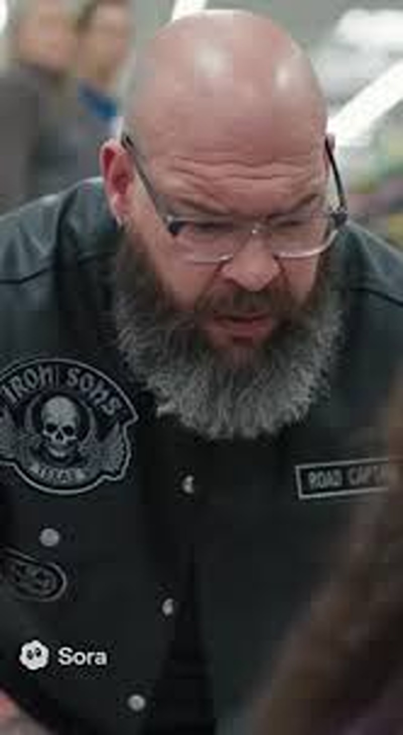 The Mute Six-Year-Old Girl Ran Straight Into The Giant Biker’s Arms At Walmart (8r0)